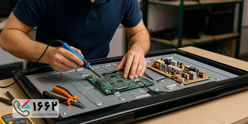 تعمیر تلویزیون سونی در محل با زودکمک